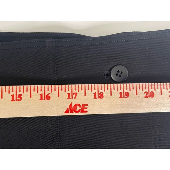 ISSEY MIYAKE Black Wide Leg Trousers Pants Leg Slit Split Japan Size 2 - Picture 11 of 16